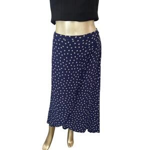 Maurices Skirt Women Size Large Blue Split Front High Low Boho Flowy Festival